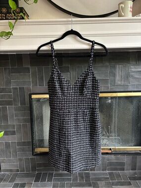 Abercrombie & Fitch Tweed Spaghetti-Strap Mini Dress